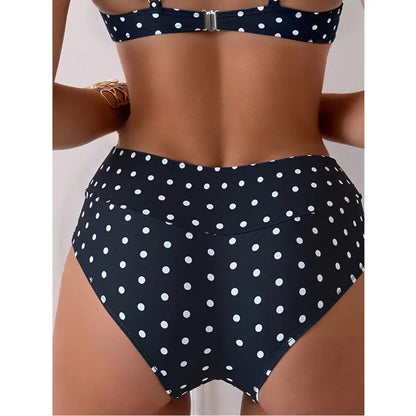 Dot High Waist Bikini Set