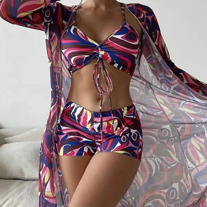 Summer Print Tankini Set