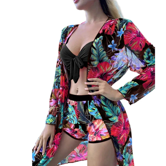 Floral Triangle Swimwear Set