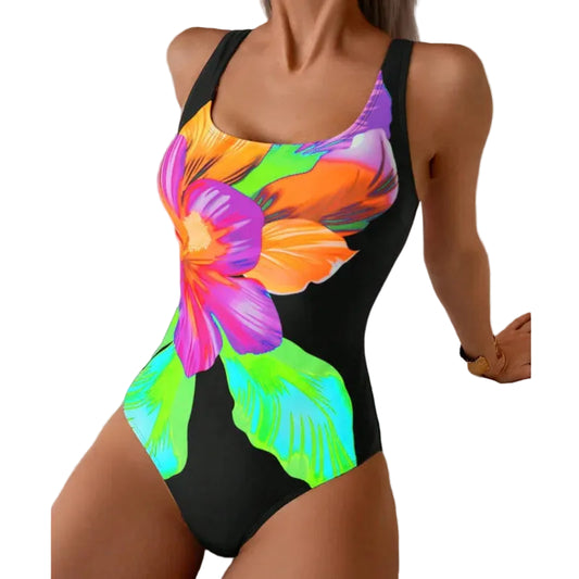 Printed One Piece Swimwear