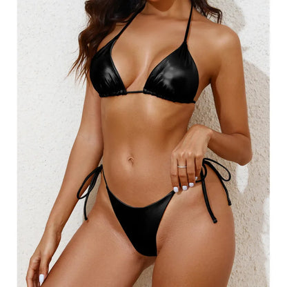 Golden Push Up Bikini Set