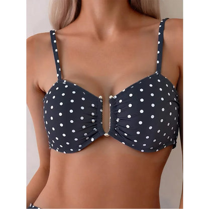 Dot High Waist Bikini Set