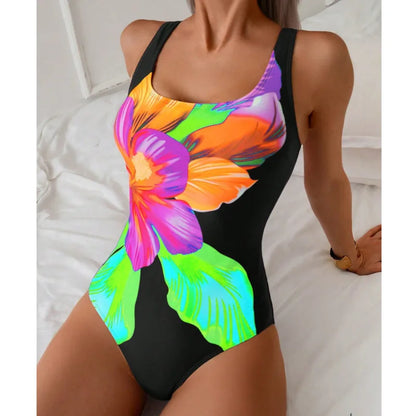 Printed One Piece Swimwear