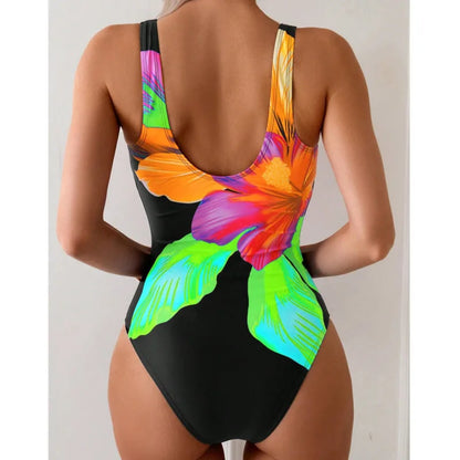 Printed One Piece Swimwear