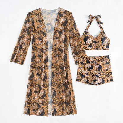 Floral Three Piece Swimwear