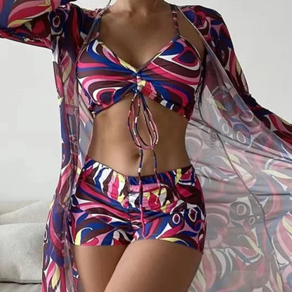 Summer Print Tankini Set