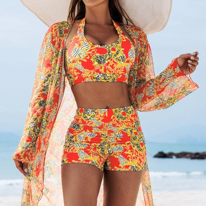 Floral Three Piece Swimwear