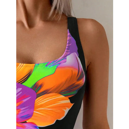 Printed One Piece Swimwear