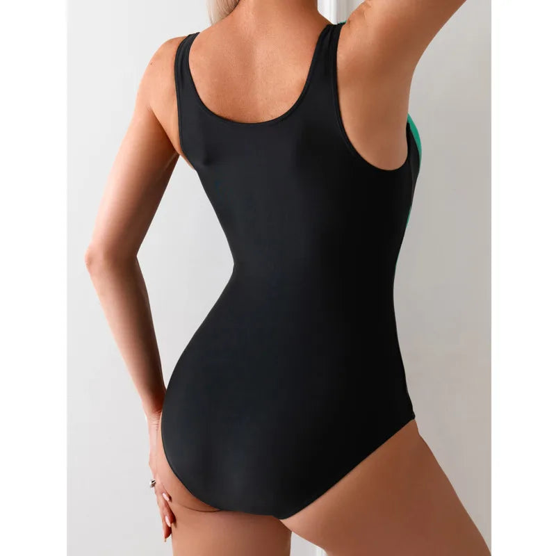 Geometric One Piece Swimwear